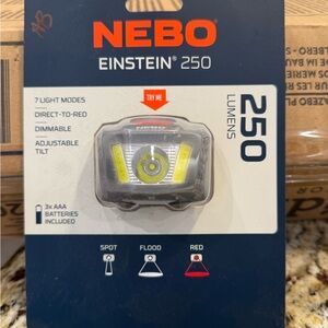 NEW NEBO Einstein 250 The ideal headlamp for work, camping and spelunking